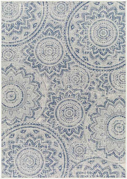 Tiffine Cottage Navy/Cream Area Rug