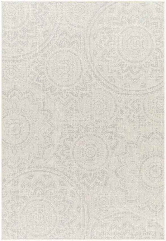 Tiffine Cottage Light Gray/Cream Area Rug