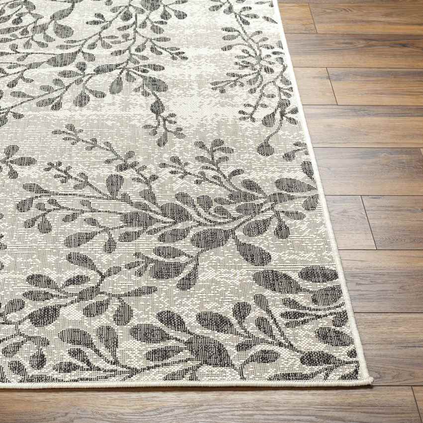 Chamika Cottage Black/Beige Area Rug