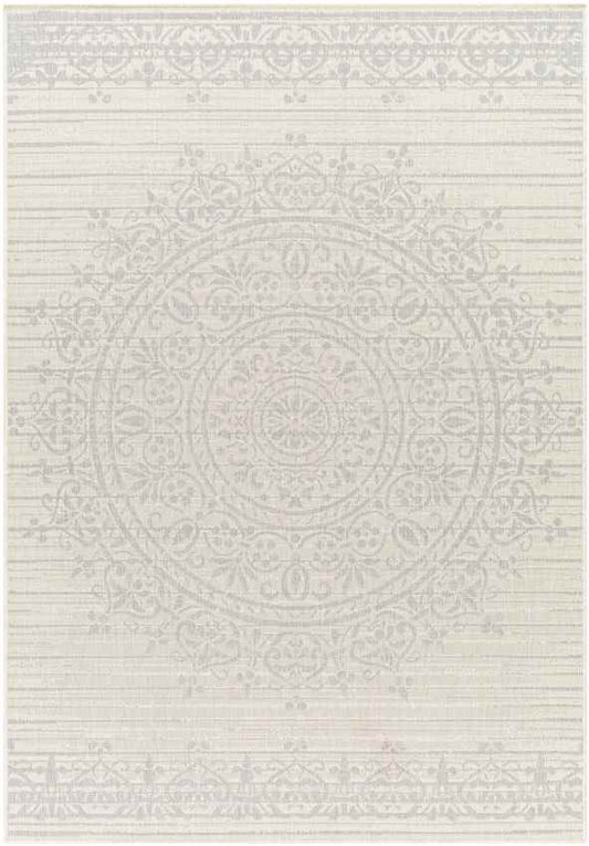Marlea Traditional Light Gray/Cream Area Rug