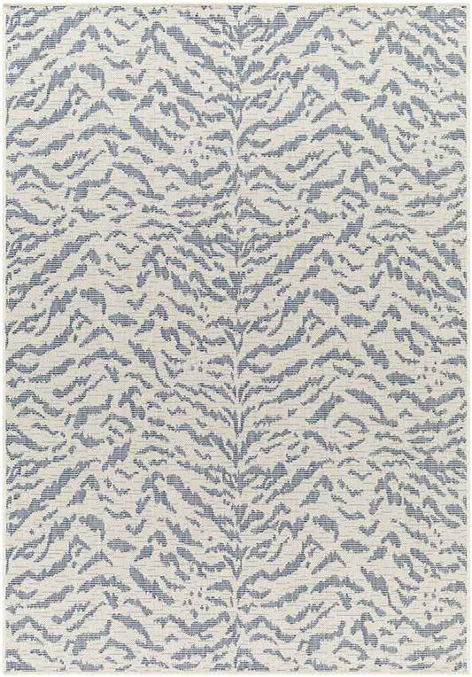 Korrey Modern Navy/Beige Area Rug