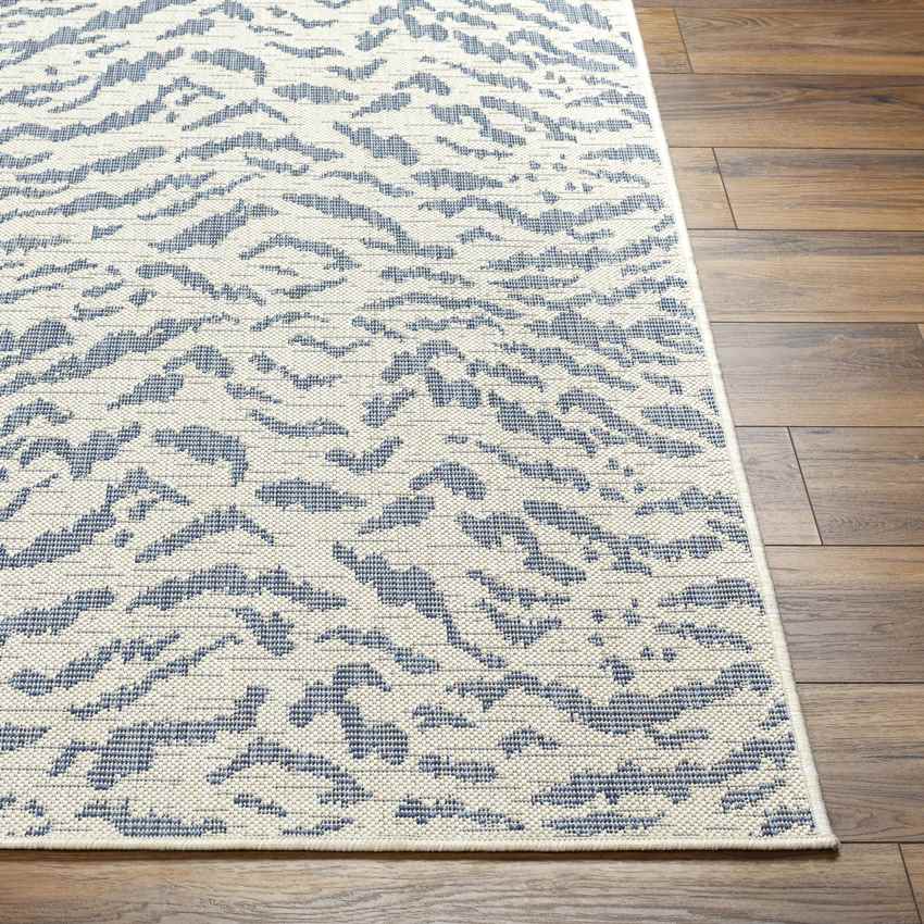 Korrey Modern Navy/Beige Area Rug