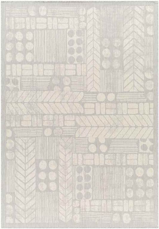 Obie Modern Light Gray/Cream Area Rug