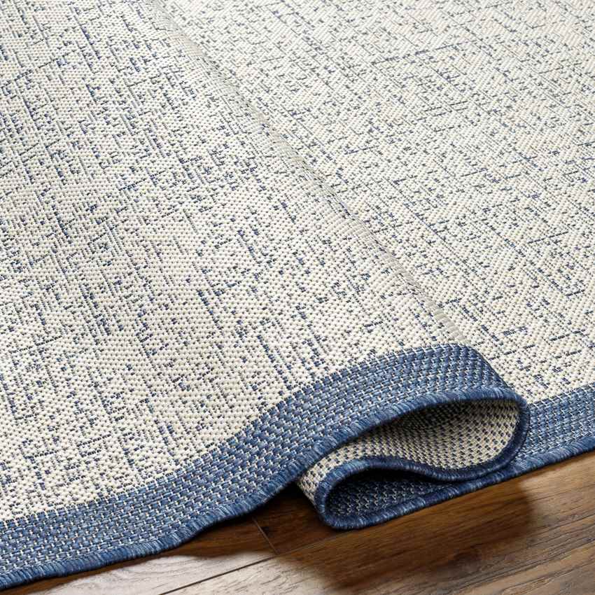 Mber Modern Navy/Ivory Area Rug