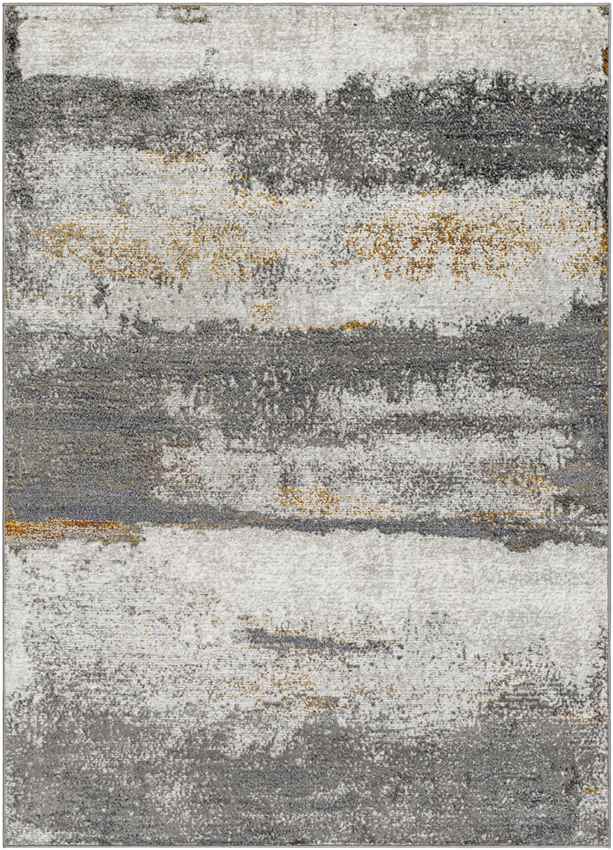 Lou Modern Charcoal/Off-White Area Rug