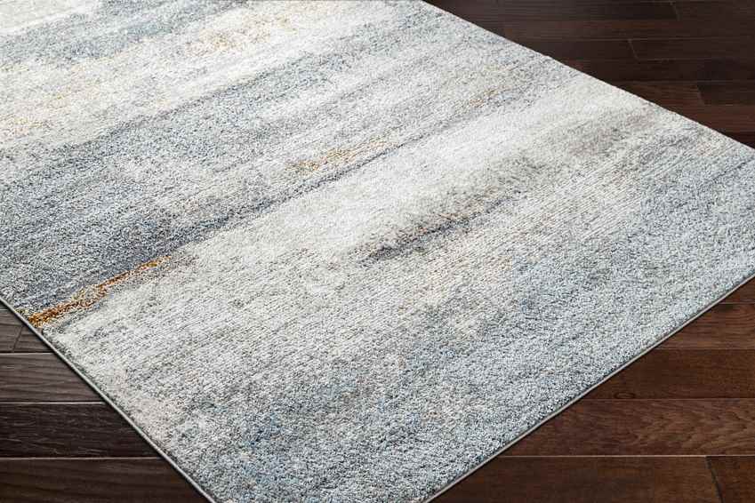 Lou Modern Sky Blue/Off-White Area Rug