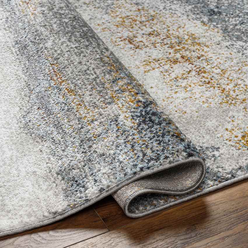 Lou Modern Sky Blue/Off-White Area Rug