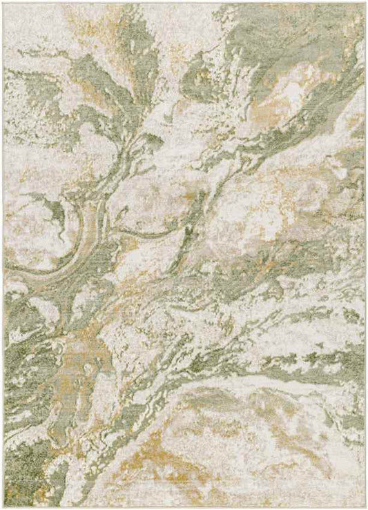 Tenita Modern Moss Green Area Rug