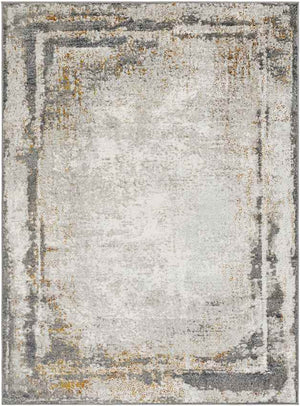 Arlan Modern Ivory/Burnt Orange Area Rug