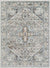 Jessyca Traditional Sky Blue/Silver Gray Area Rug