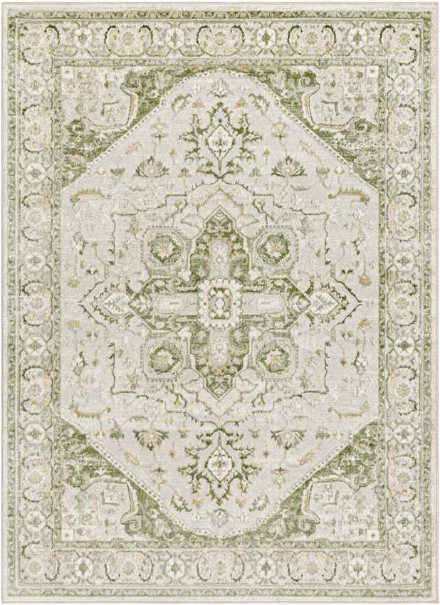 Jessyca Traditional Moss Green Area Rug