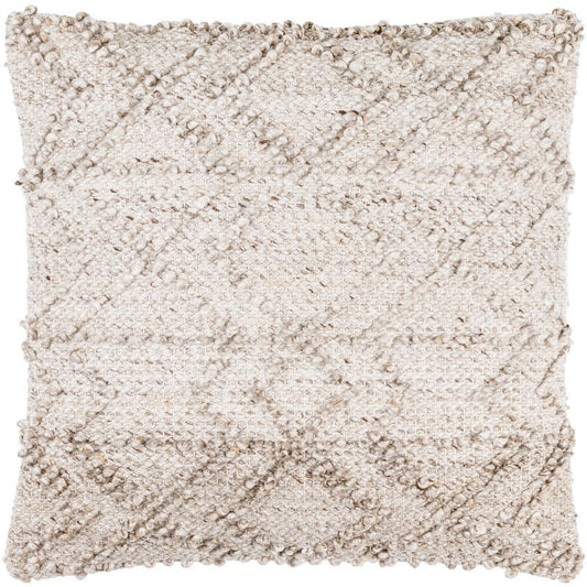 Annica Light Silver Pillow Cover