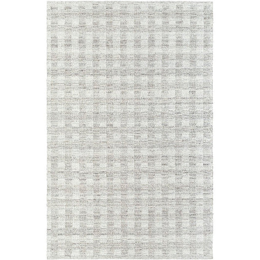 Jamaris Solid and Border Medium Brown Area Rug