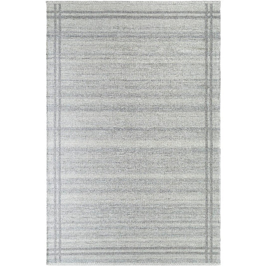 Janmichael Solid and Border Gray Area Rug