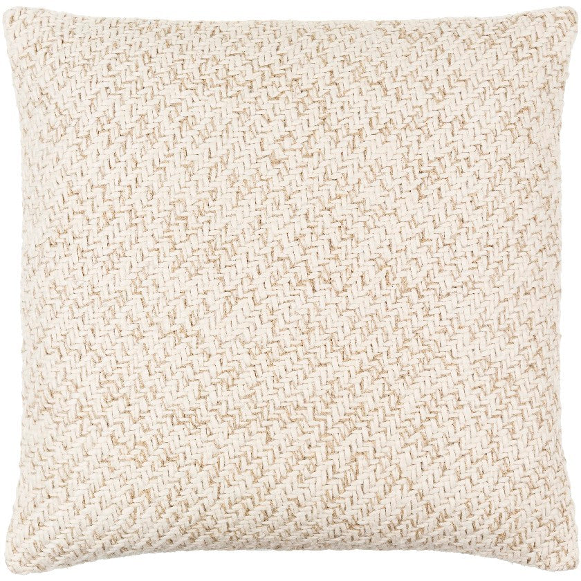 Idrees Off-White Pillow Cover