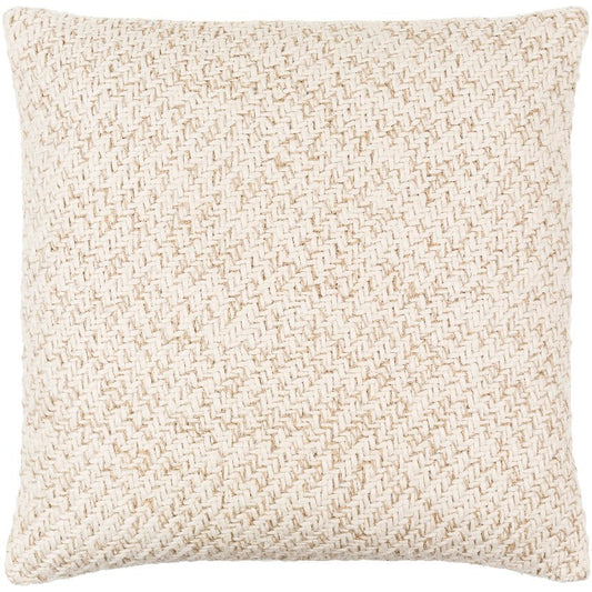 Idrees Off-White Pillow Cover