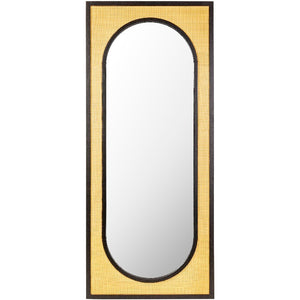 Ladawna Global Black Wall Mirror