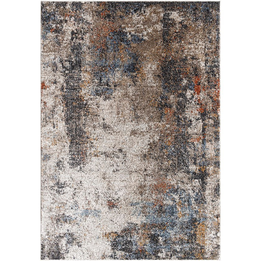 Shenika Modern Light Brown/Charcoal Area Rug