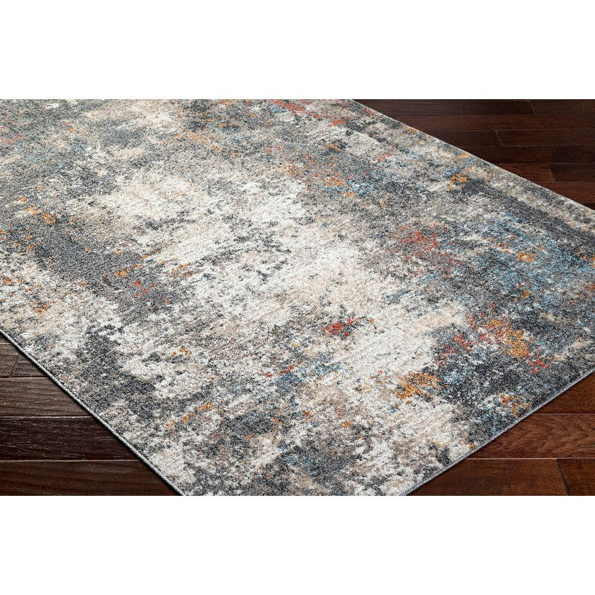 Shenika Modern Light Brown/Charcoal Area Rug