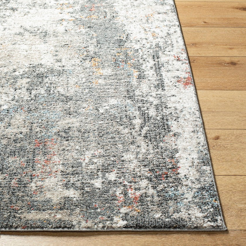 Shenika Modern Light Brown/Charcoal Area Rug