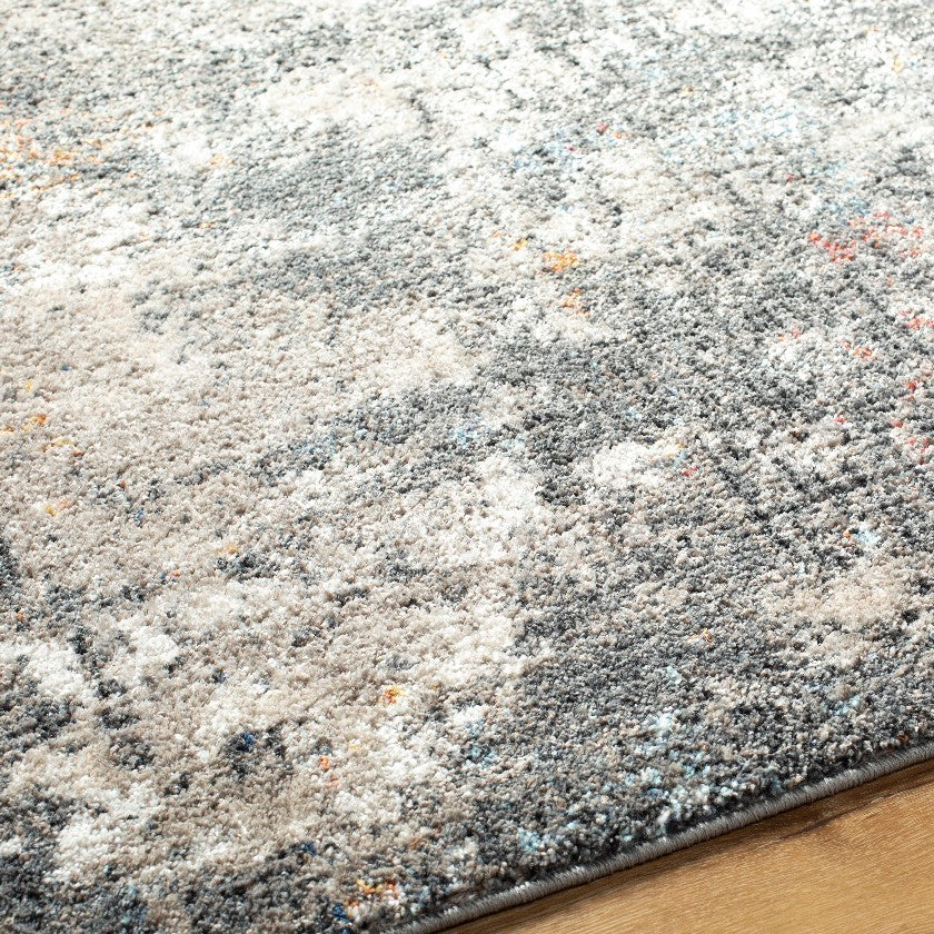 Shenika Modern Light Brown/Charcoal Area Rug