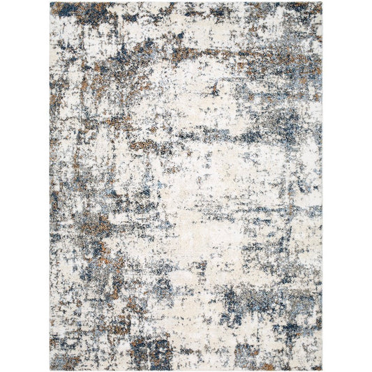 Narah Solid and Border Dark Blue Area Rug
