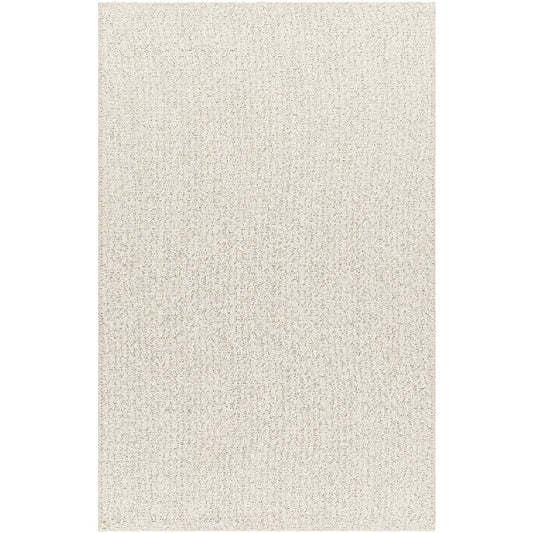 Birdie Solid and Border Light Silver Area Rug - Becki Owens x Livabliss