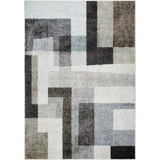Olatokunbo Modern Black Area Rug