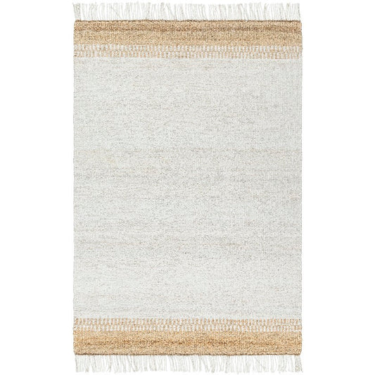 Kamey Texture Off-White/Dark Brown Area Rug - Becki Owens x Livabliss