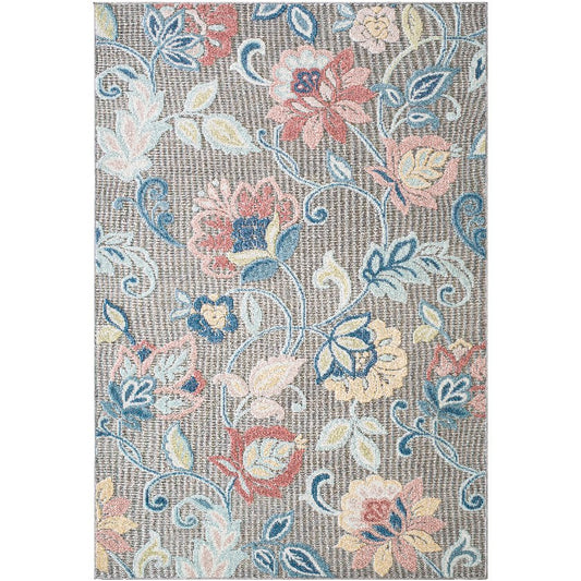 Ottis Cottage Gray/Rust Area Rug