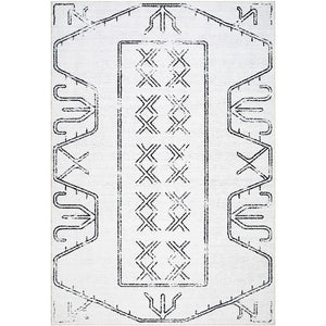 Mei Modern Off-White Washable Area Rug