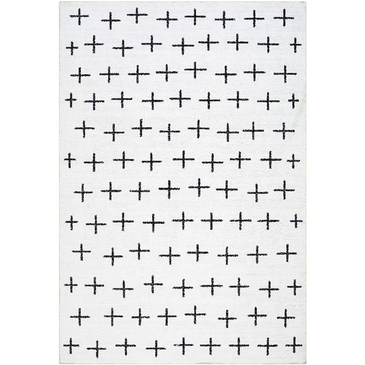 Stephens Modern Off-White Washable Area Rug