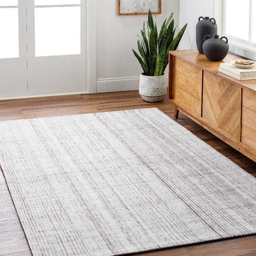 Sammy Modern Light Silver Area Rug - Becki Owens x Livabliss