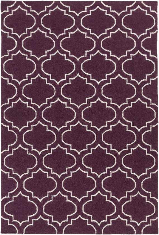 Avon Modern Purple/Ivory Area Rug
