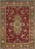 Alicia Traditional Bright Red Area Rug