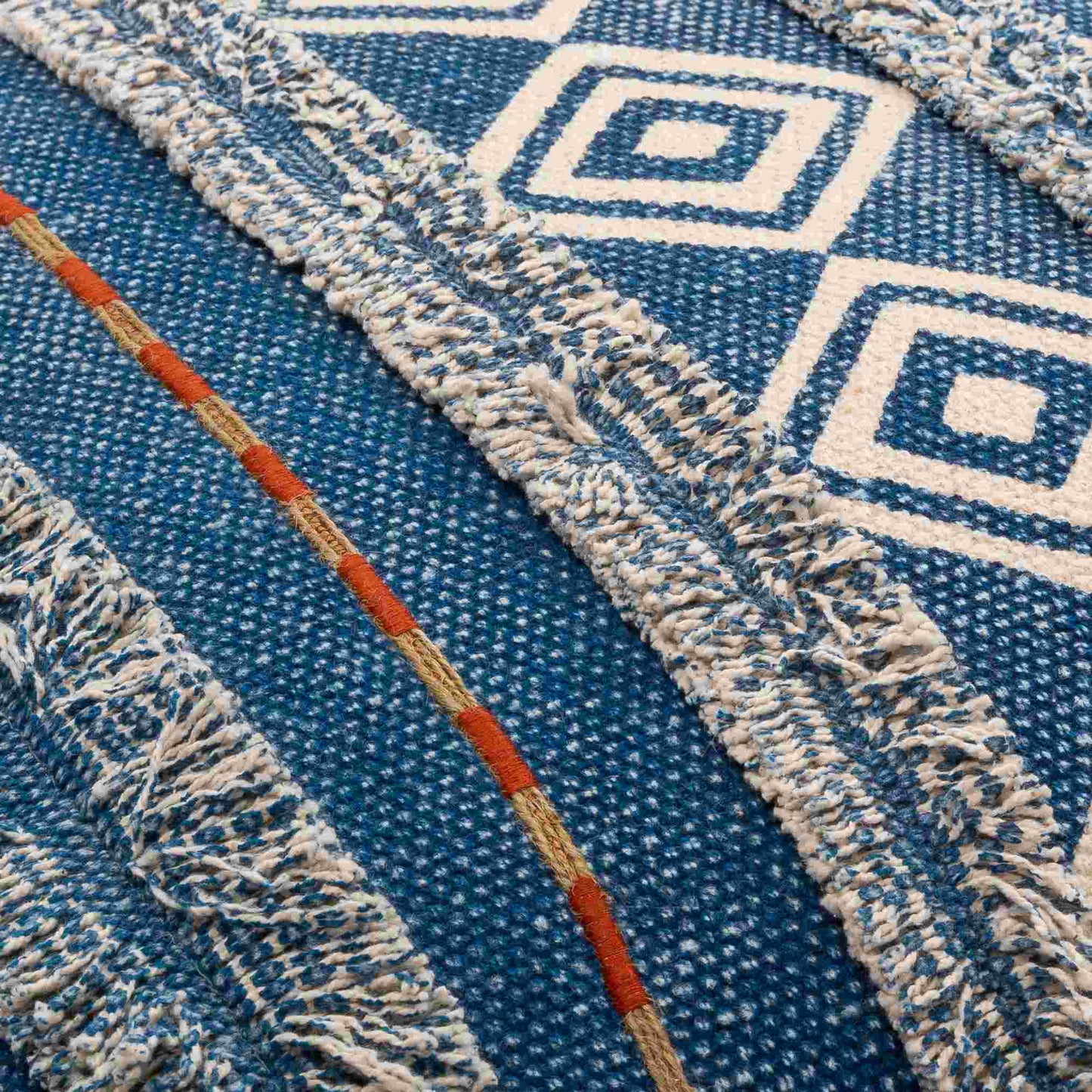 Targovishte Dark Blue Pillow Cover