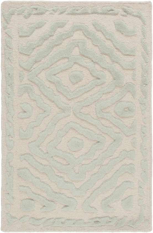 Ashland Modern Green/Beige Area Rug