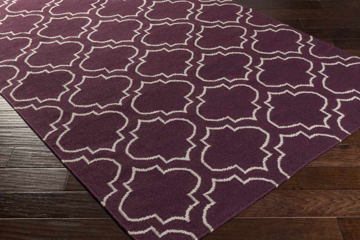 Avon Modern Purple/Ivory Area Rug