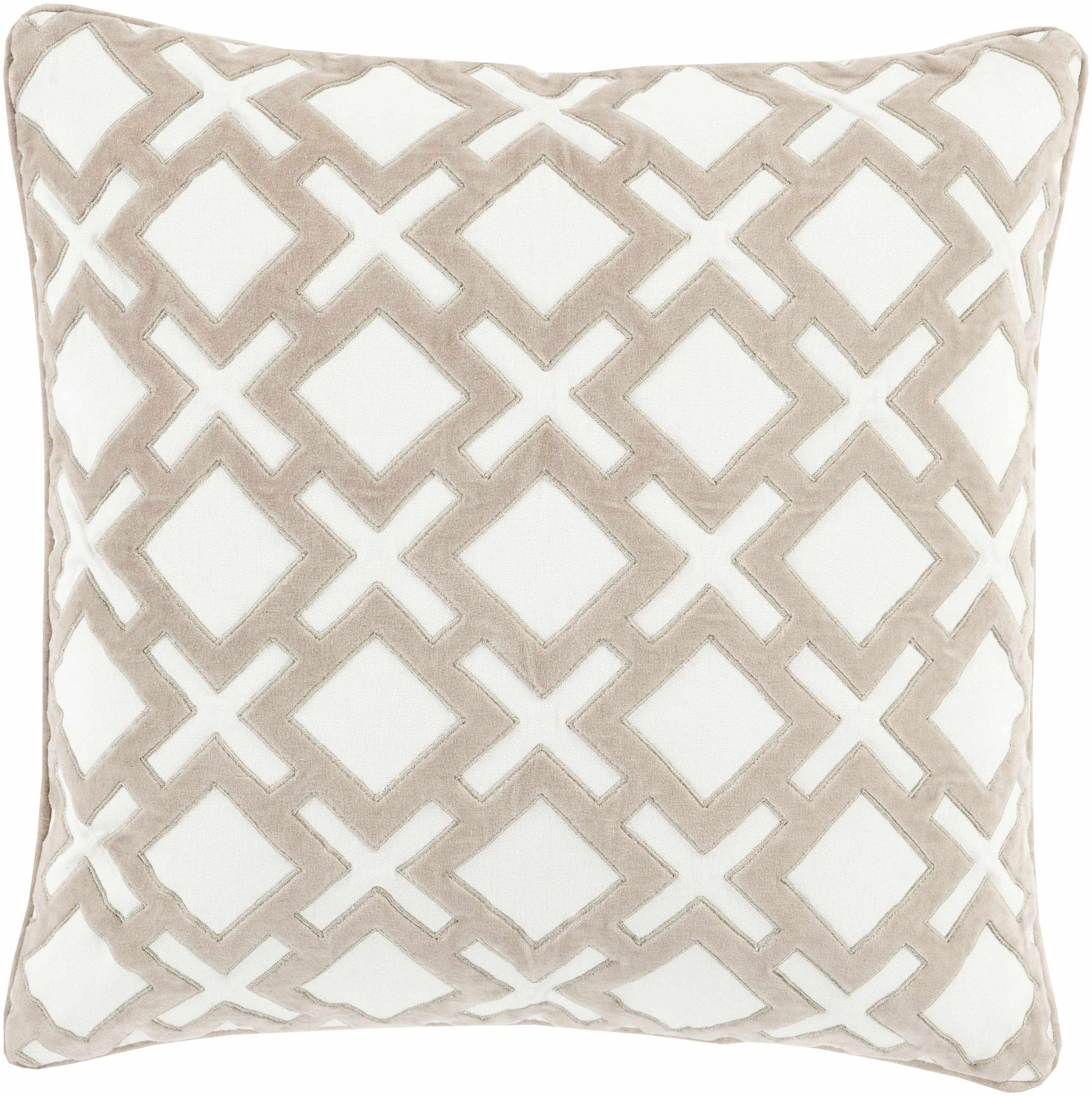 Mouscron Taupe Pillow Cover