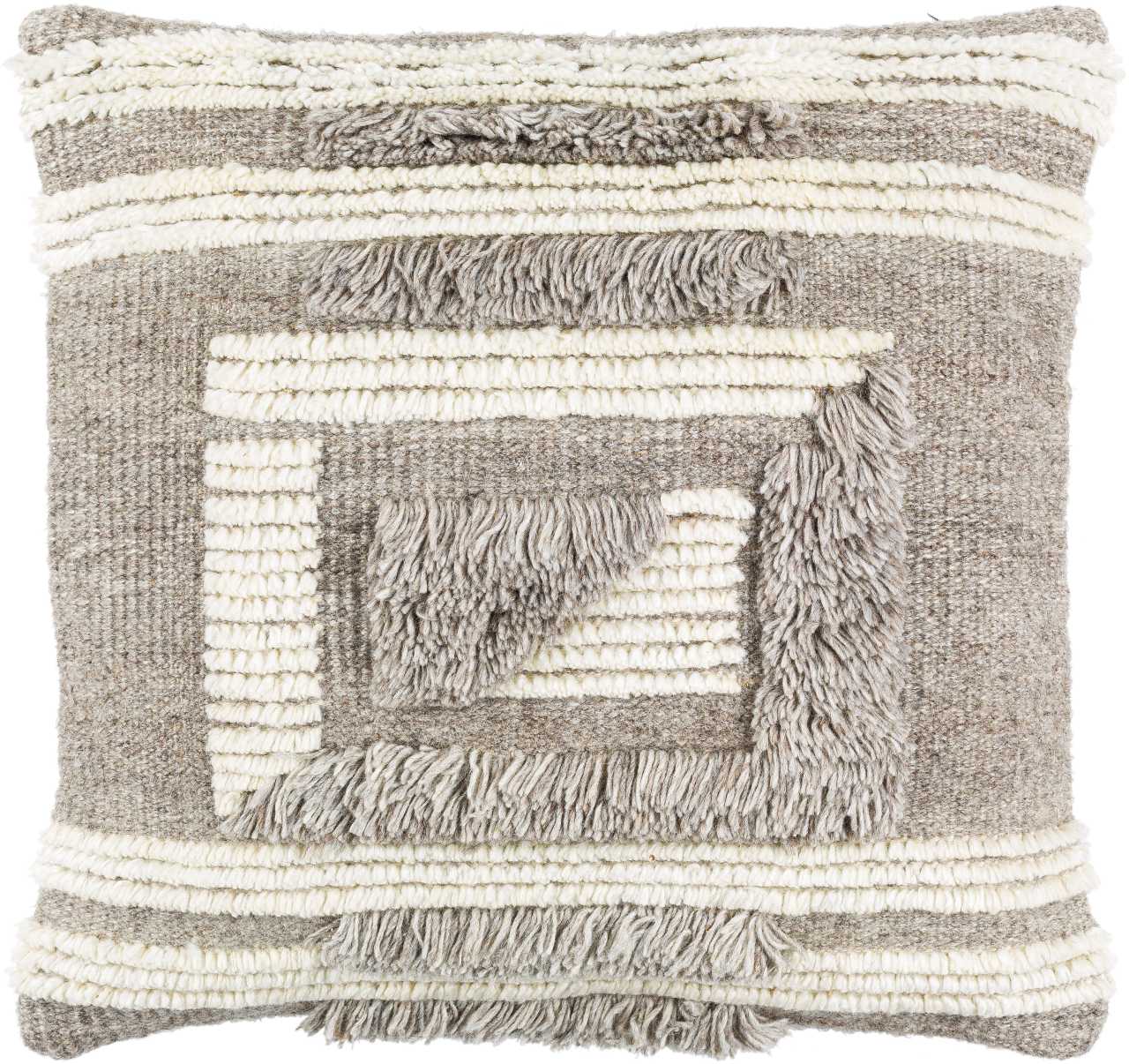 Wolfpassing Medium Gray Pillow Cover