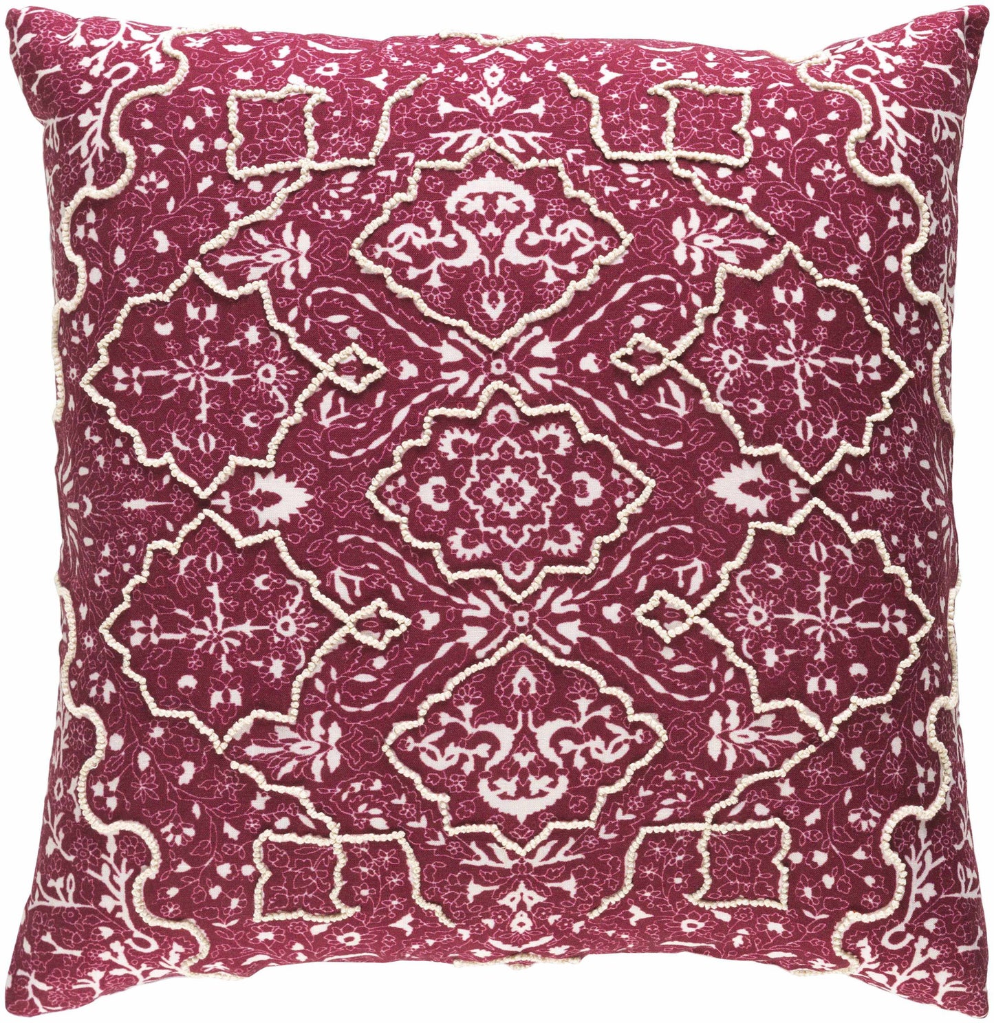 Schoten Burgundy Pillow Cover