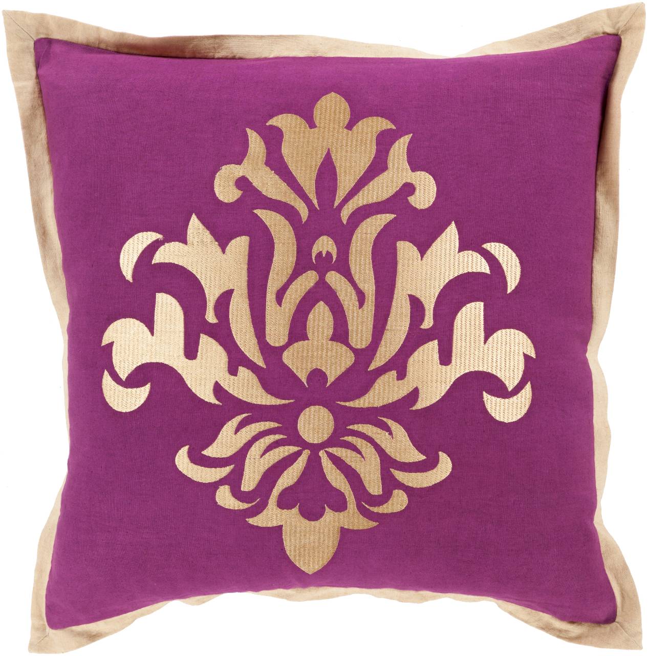 Melle Dark Purple Pillow Cover