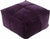 Hafnerbach Dark Purple Pouf