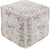 Kleinzell Charcoal Pouf