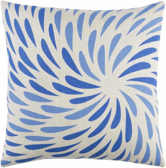Andenne Bright Blue Pillow Cover