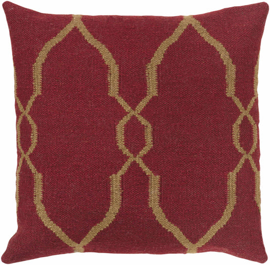 Aywaille Dark Red Pillow Cover
