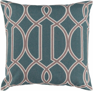 Chiny Teal Pillow Cover