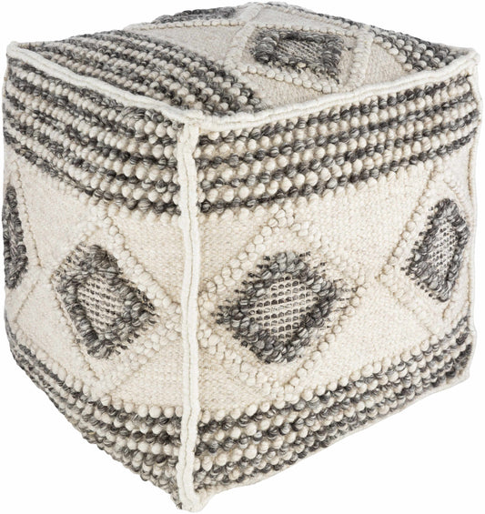 Langschlag Charcoal Pouf