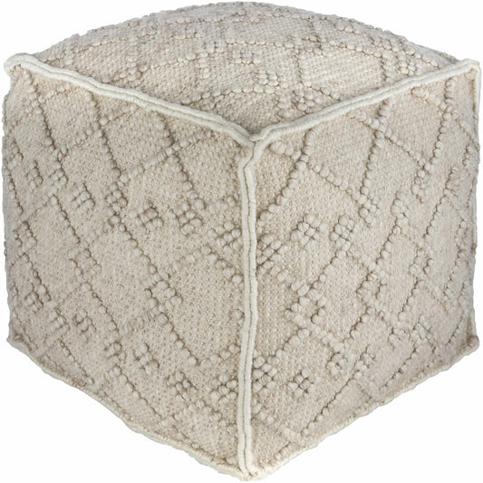 Lanzendorf White Pouf