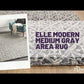 Elle Traditional Medium Gray Area Rug